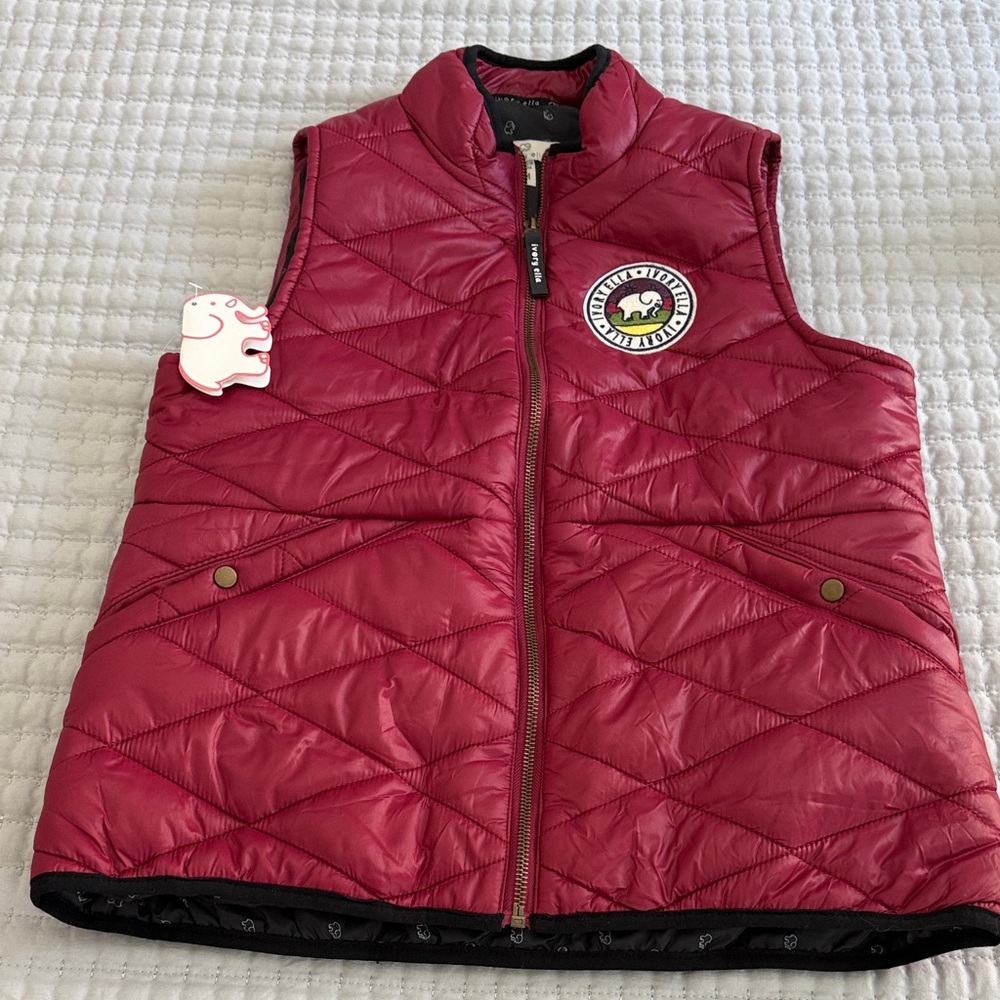 Ivory Ella Quilted Vest NWT